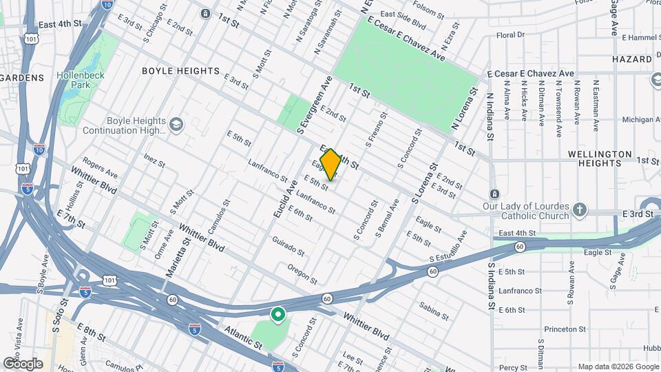 3059 E 5th St, Unit Susana Mejia Mapa y Detalles de la Ubicación