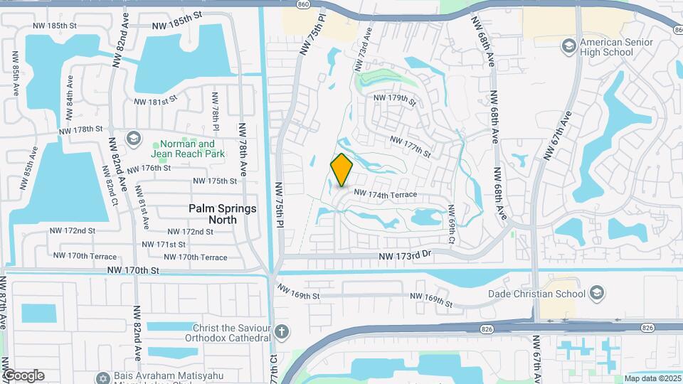 7341 NW 174th Terrace Map and Location Details