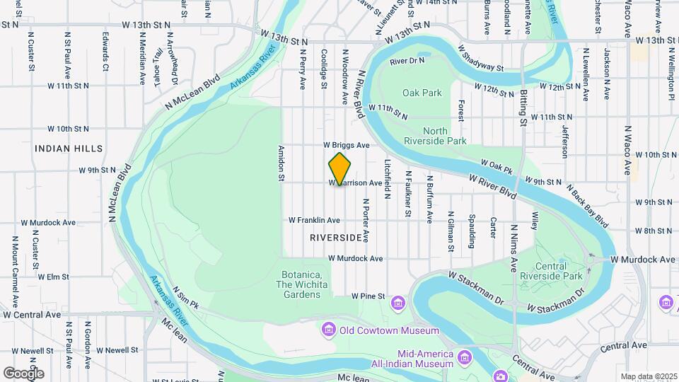 943 N Woodrow Ave Map and Location Details