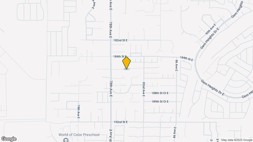 7914 185th Street Ct E Map and Location Details