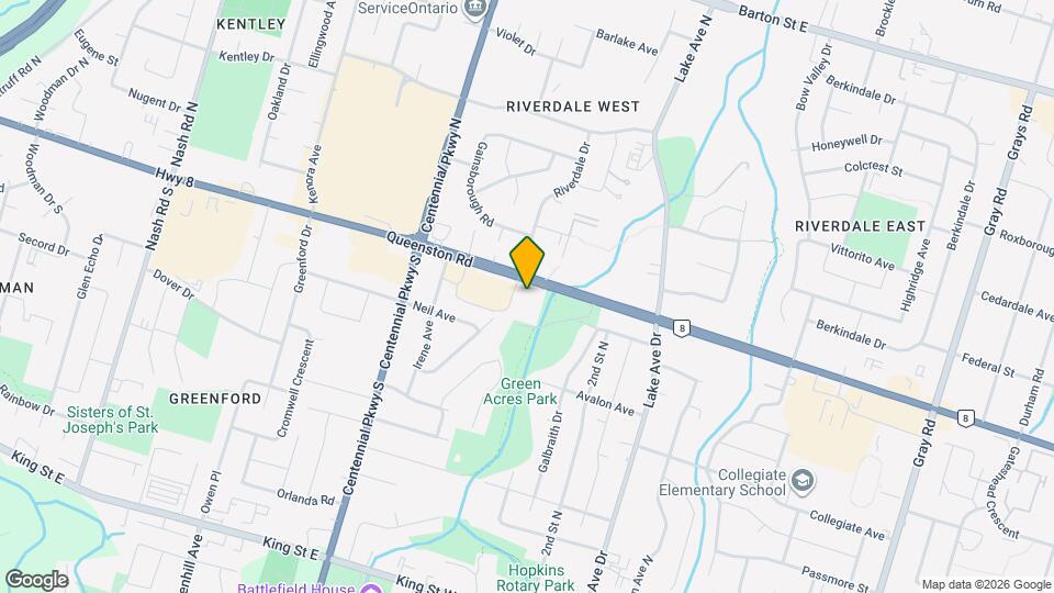 870 Queenston Rd Map and Location Details