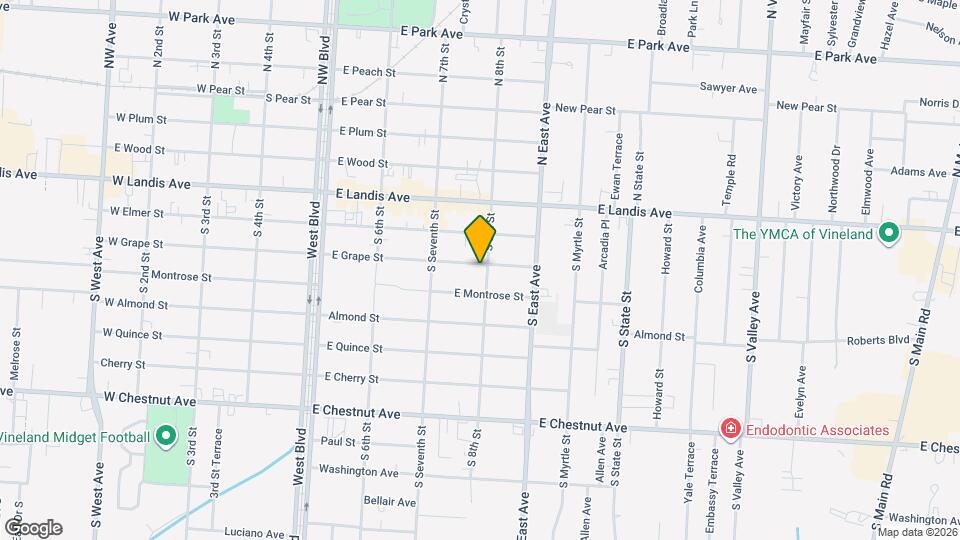 743 E Grape St Map and Location Details