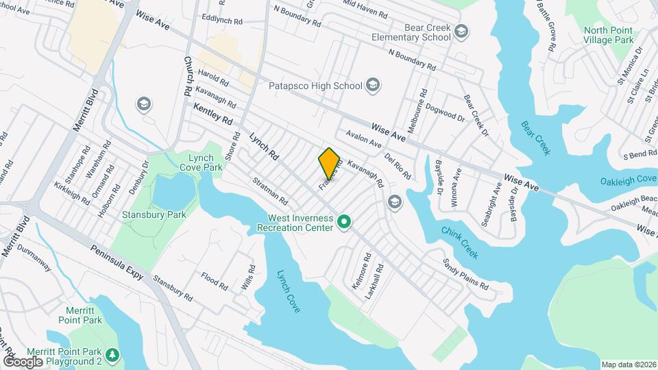 1945 Frames Rd Map and Location Details