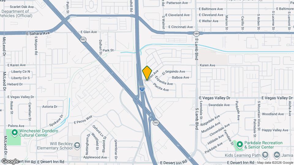 2820 S Sandhill Rd Map and Location Details