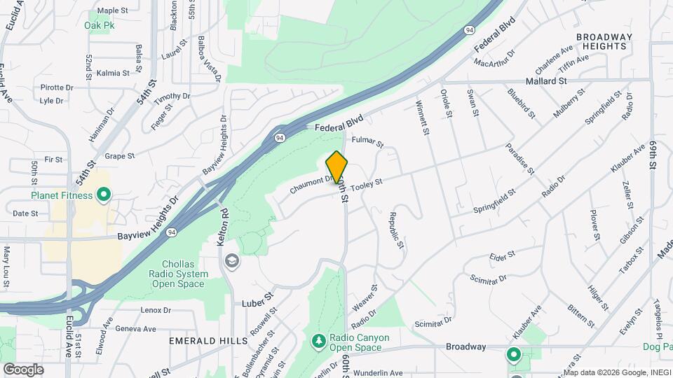 5980 Tooley St Mapa y Detalles de la Ubicación