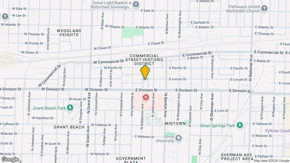 1530 N Robberson Ave Map and Location Details