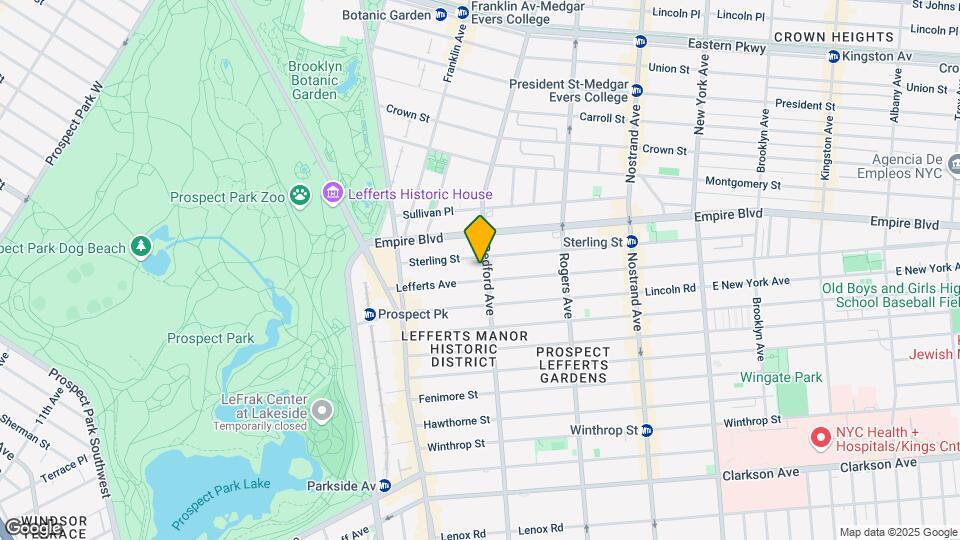 1776-1778 Bedford Ave Mapa y Detalles de la Ubicación