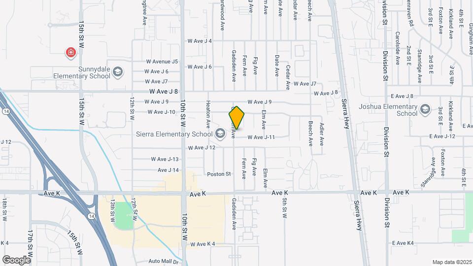 43834 Gadsden Ave Map and Location Details