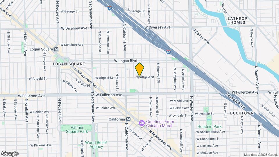 2707 W Altgeld St, Unit 2707 W Altgeld Unit 3 Map and Location Details