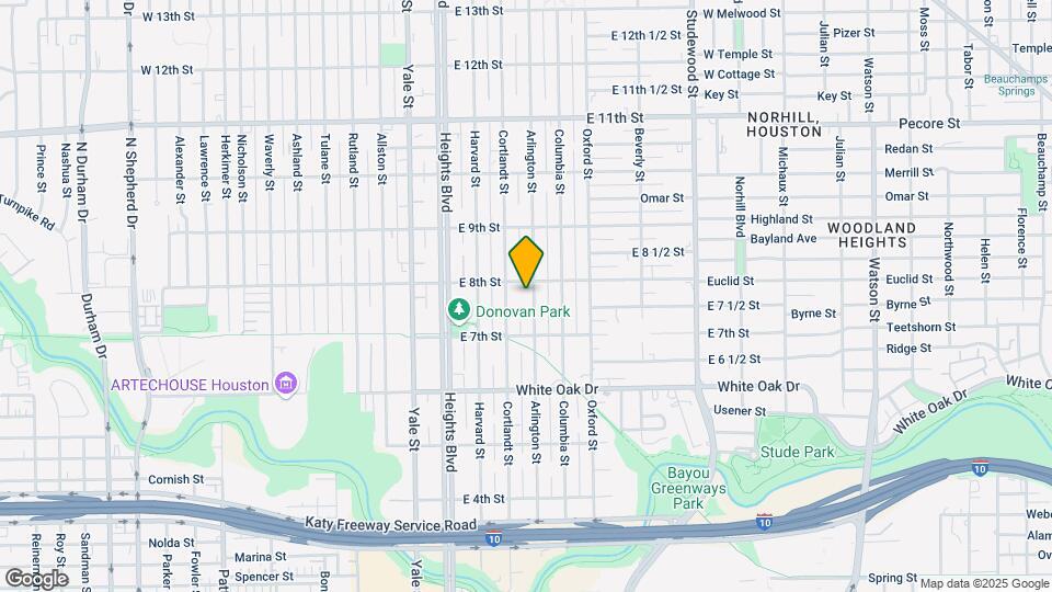 735 Arlington St Map and Location Details