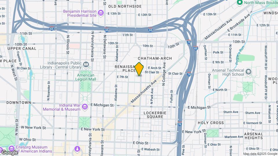 716 N East St Map and Location Details