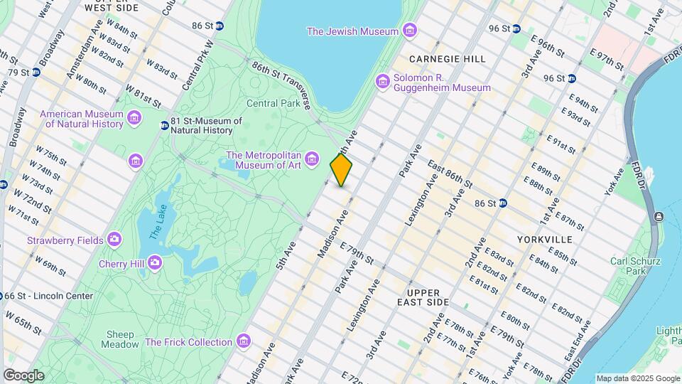 14 E 82nd St Mapa y Detalles de la Ubicación