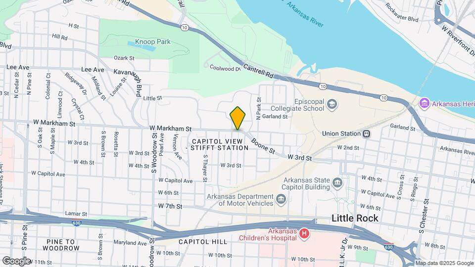 2317 W Markham St Map and Location Details