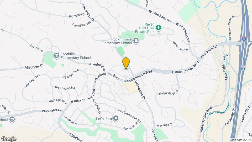 234 W Rockrimmon Blvd Map and Location Details