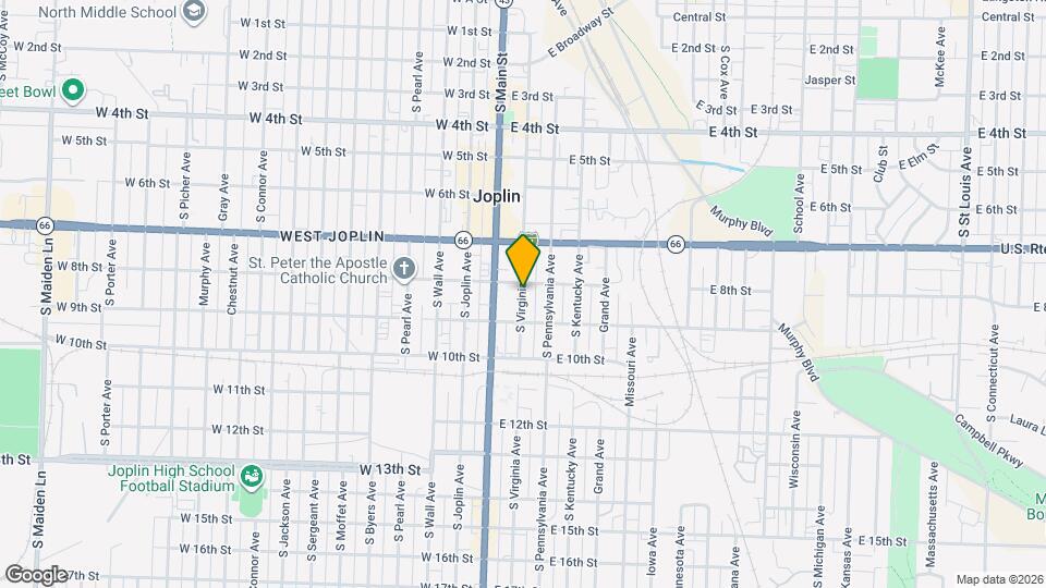 803 S Virginia Ave Map and Location Details