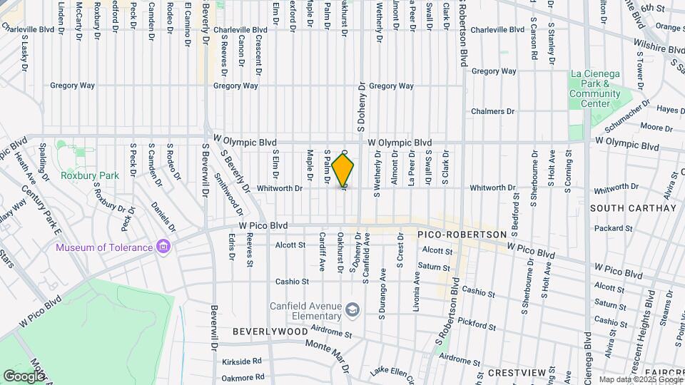 1103 S Oakhurst Dr Map and Location Details