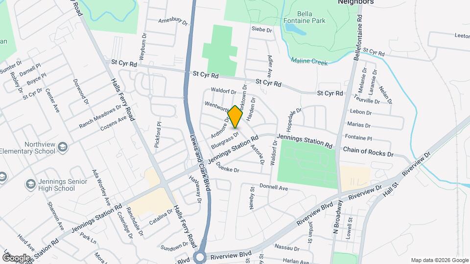 1126 Astoria Dr Map and Location Details