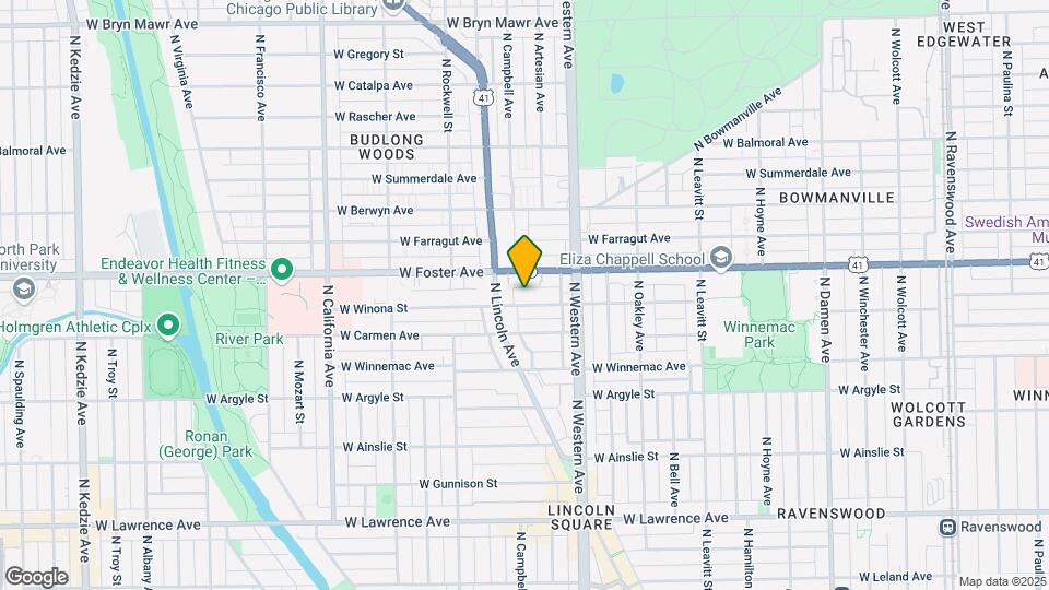 2452 W Winona St Map and Location Details