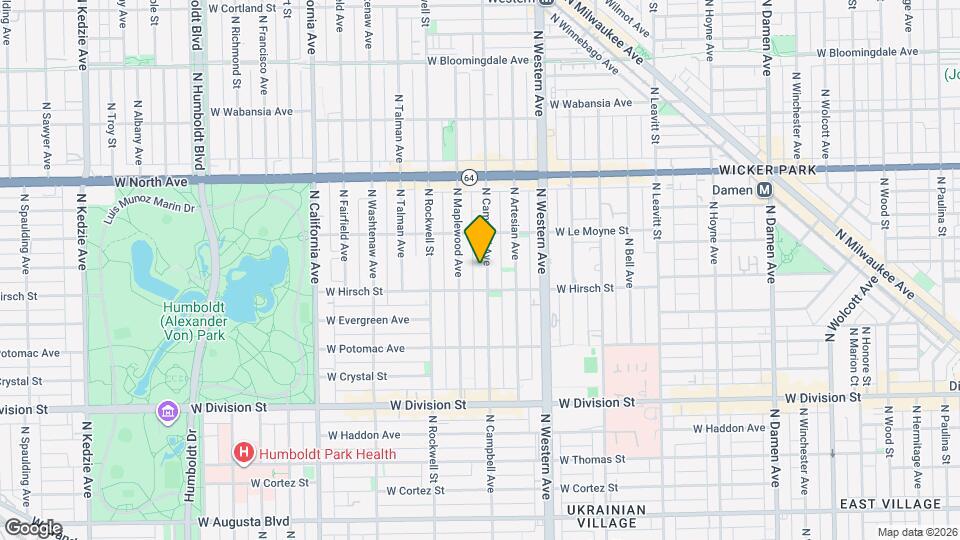 1420 N Campbell Ave, Unit 1R Mapa y Detalles de la Ubicación