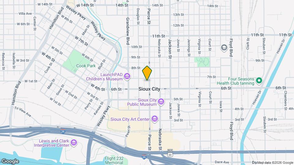 617 Pierce St, Unit 302 Map and Location Details