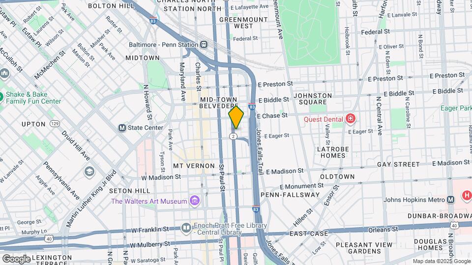 1007 N Calvert St Map and Location Details