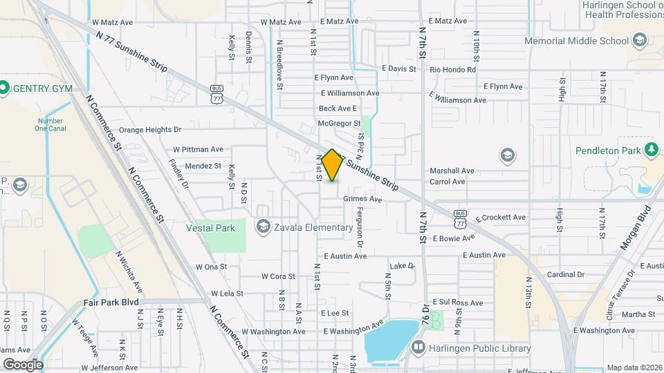 1319 Nesmith St, Unit A Mapa y Detalles de la Ubicación