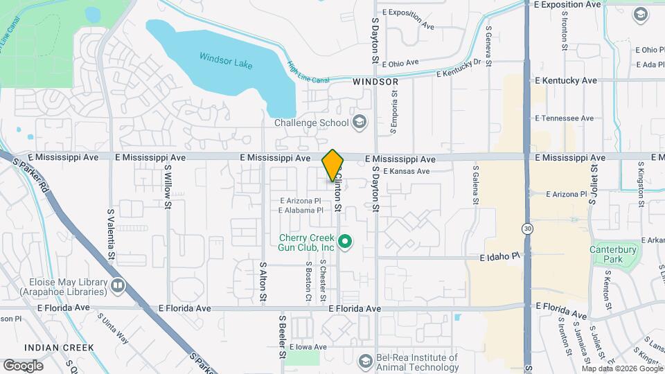 9485 E Kansas Pl Mapa y Detalles de la Ubicación