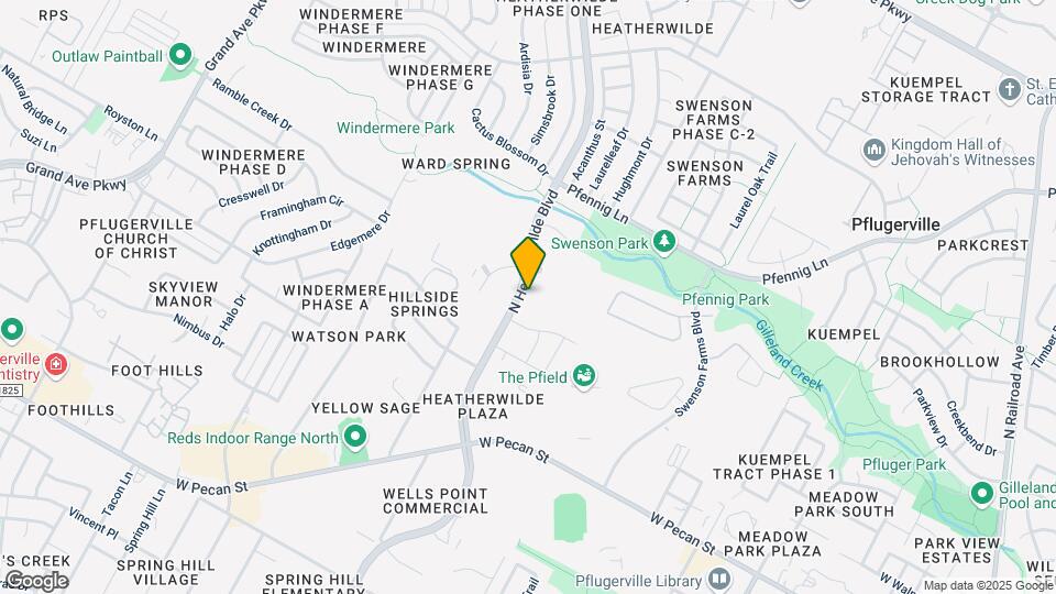 525 N Heatherwilde Blvd Map and Location Details