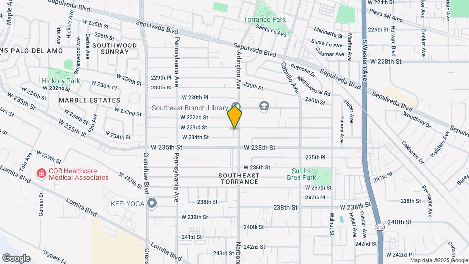 23309 Arlington Ave Map and Location Details