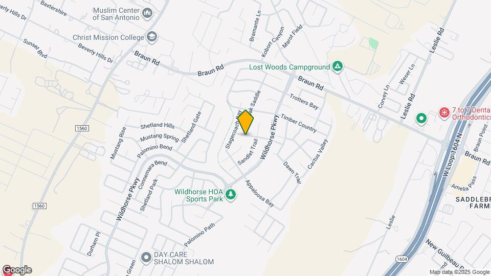 10602 Fairlong Trail Map and Location Details