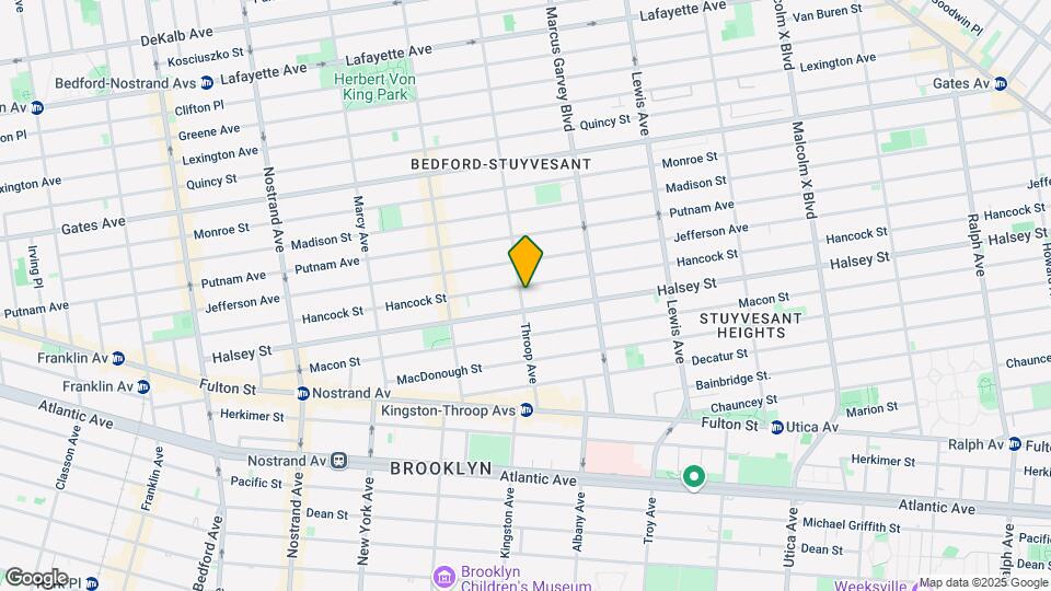 547 Throop Ave Mapa y Detalles de la Ubicación