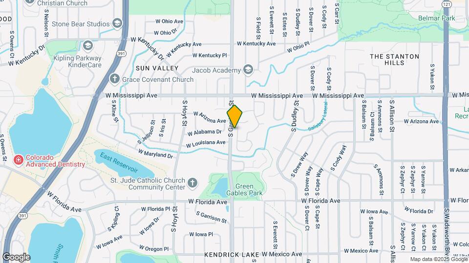 1263 S Flower Cir, Unit A Map and Location Details