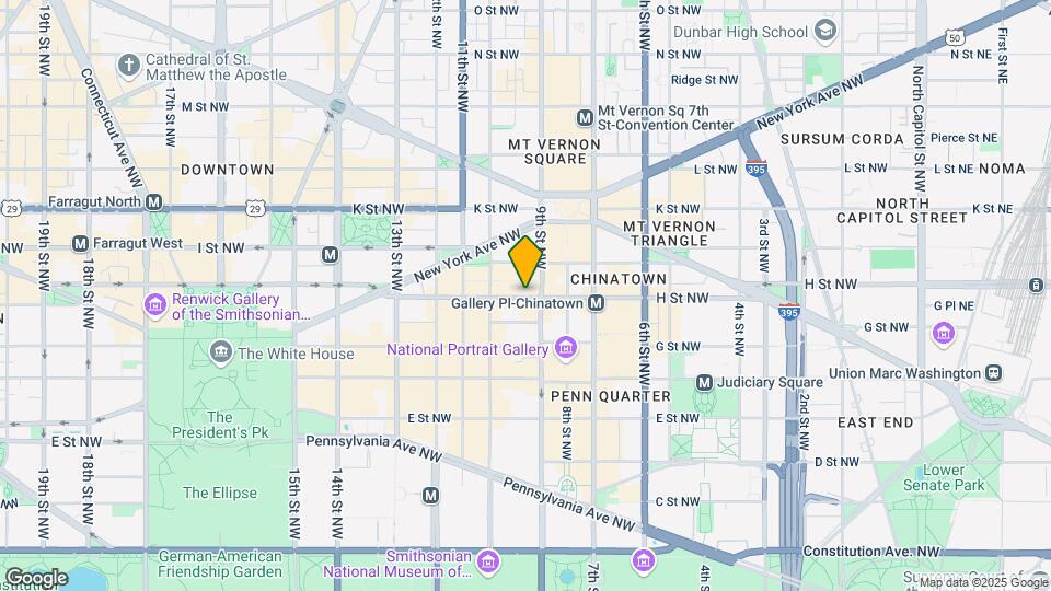 925 H St NW Map and Location Details