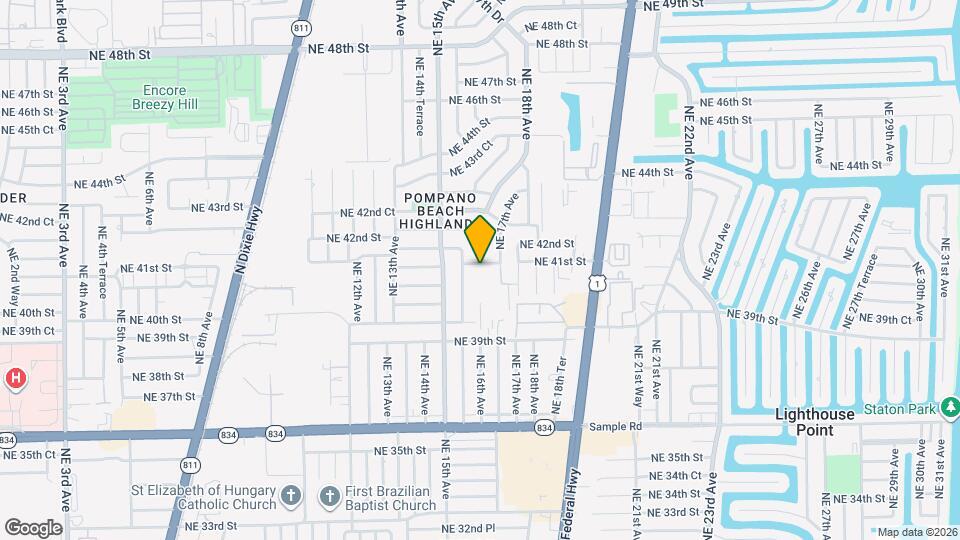 1550 NE 41st Ct Mapa y Detalles de la Ubicación