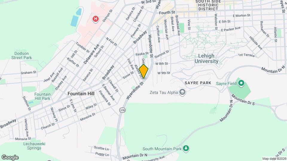 836 Wyandotte St Map and Location Details