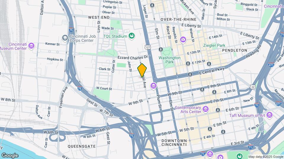 1025 Central Ave Mapa y Detalles de la Ubicación