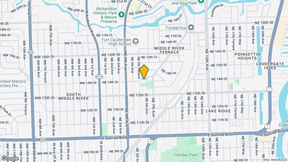 1350-1400 NE 5th Ter Map and Location Details