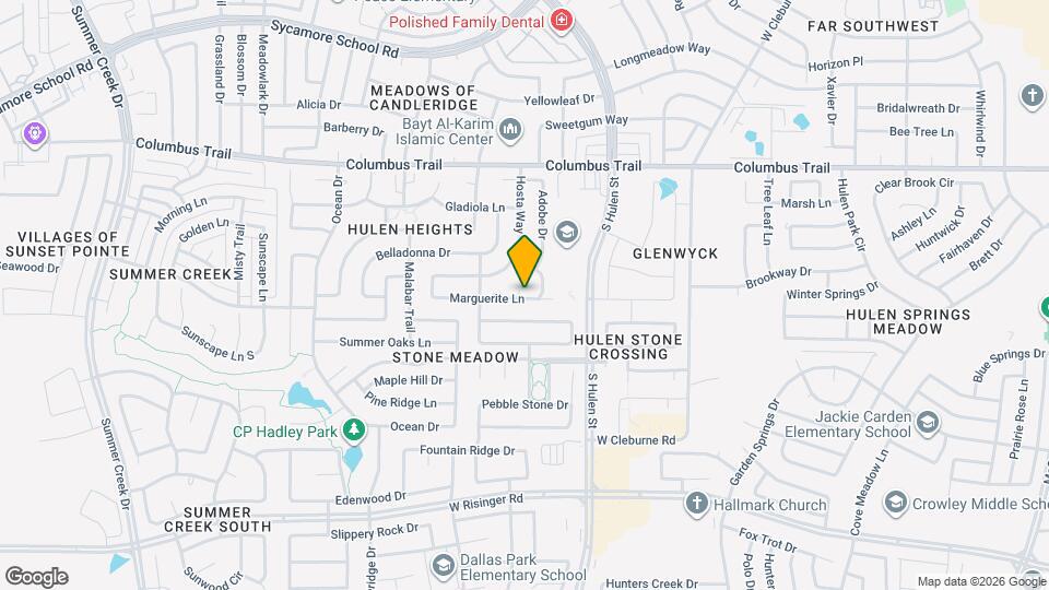 8013 Peony Ct Map and Location Details