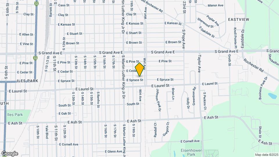 1925 E Spruce St Map and Location Details