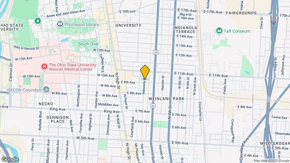 1510 Indianola Ave Map and Location Details