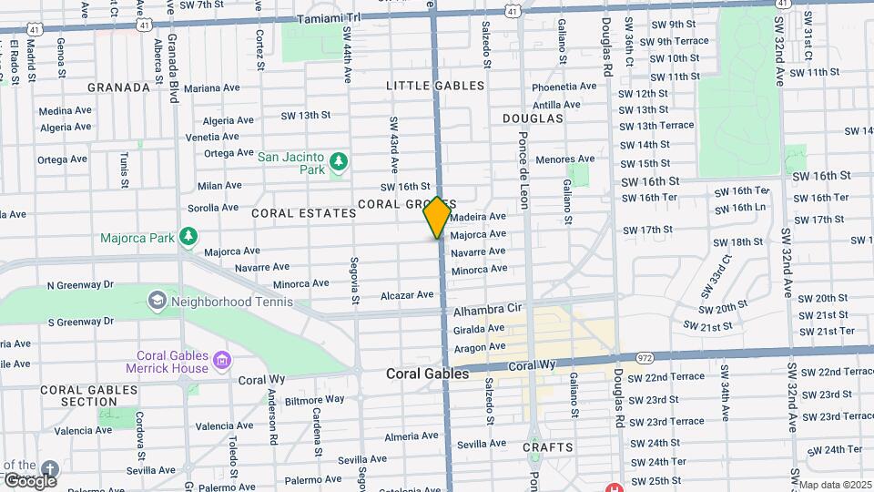 402 Majorca Ave Map and Location Details