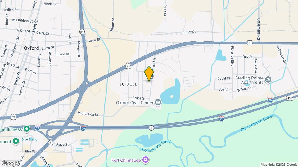 404 McCullars Ln Map and Location Details