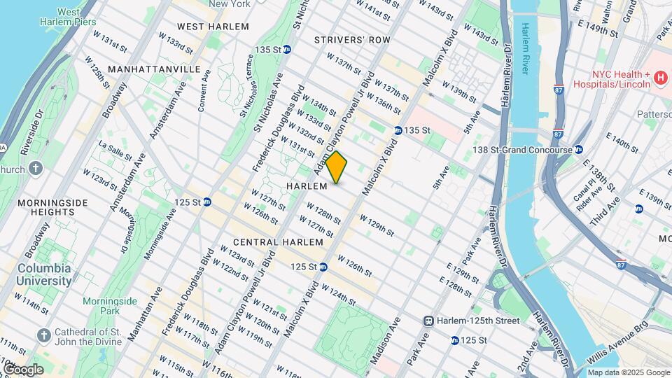 140 W 130th St Map and Location Details