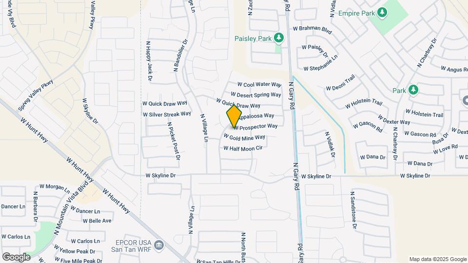 1969 W Prospector Way Map and Location Details