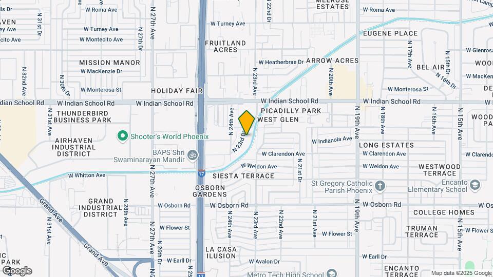 3843 N 23rd Dr Map and Location Details