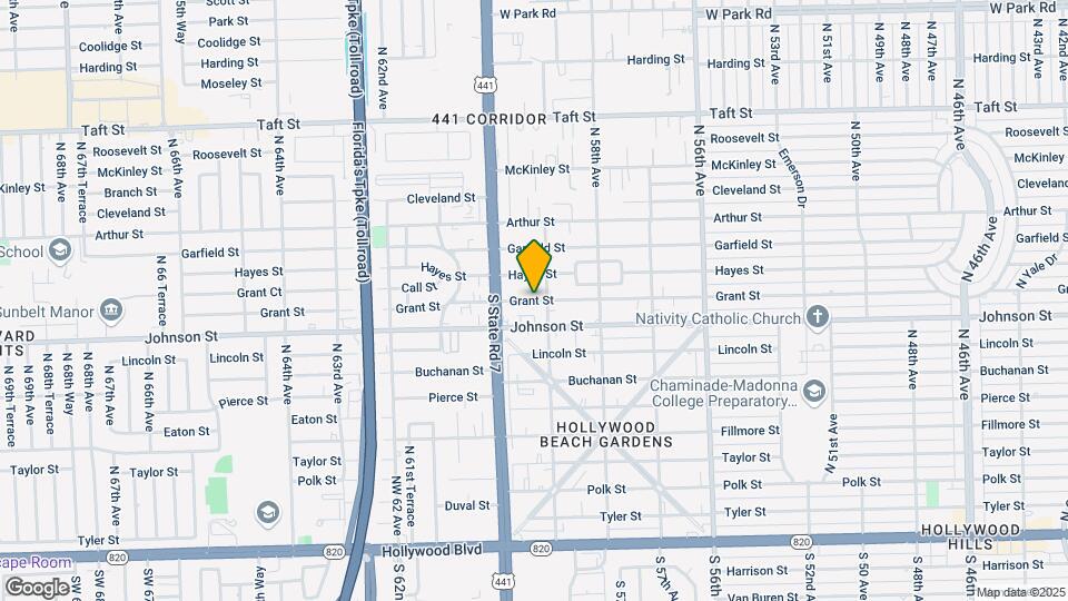 5926 Grant St Map and Location Details