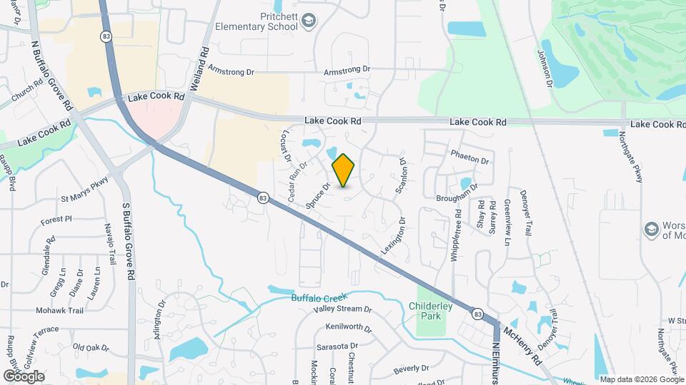 1168 Middlebury Ln Map and Location Details