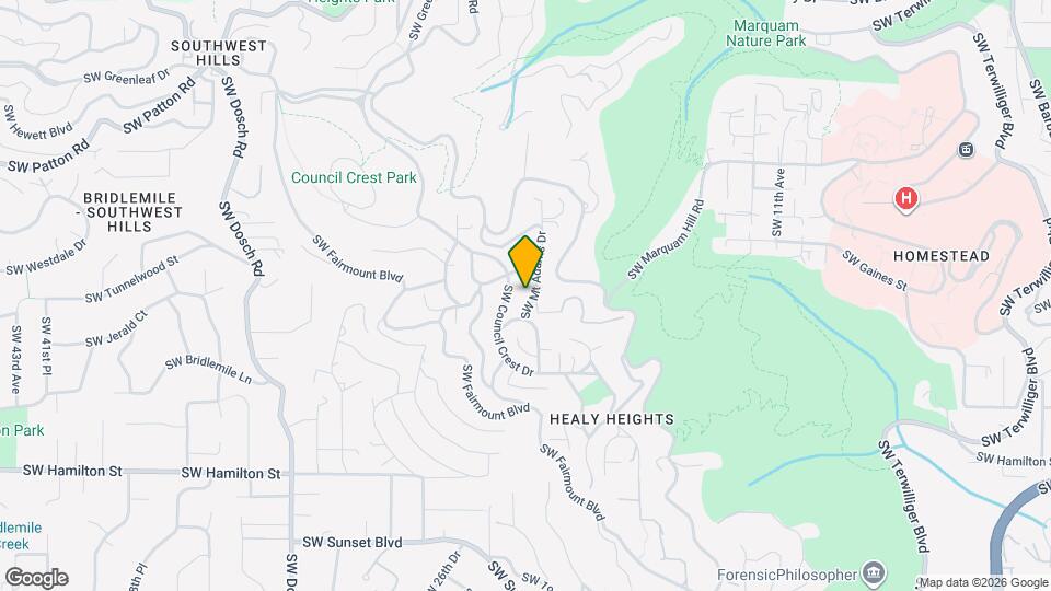 3919 SW Mt Adams Dr Map and Location Details