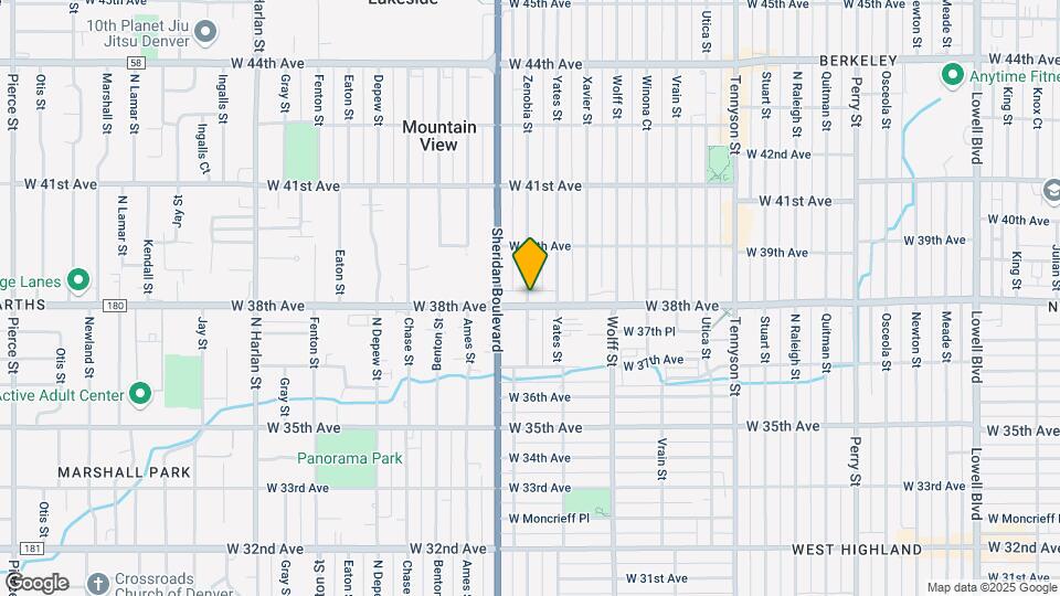 3814 Zenobia St Map and Location Details