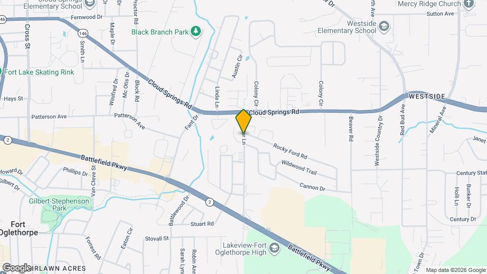 110 S Cedar Ln Map and Location Details